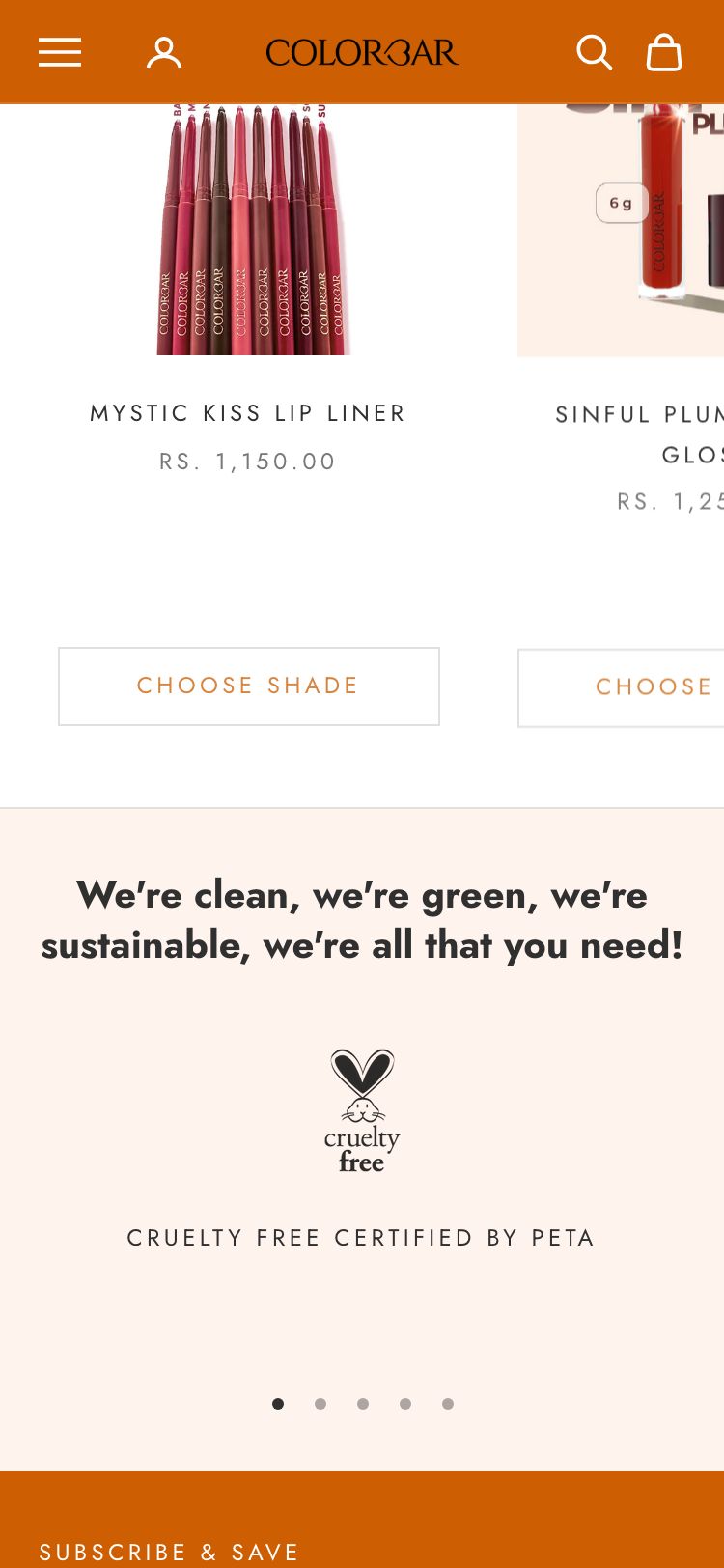Colorbar Cosmetics — Mobile
