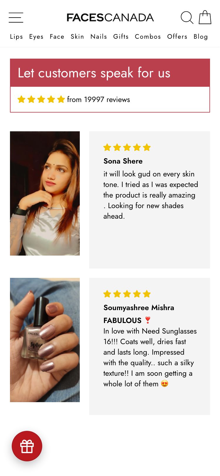 Faces Canada — Mobile