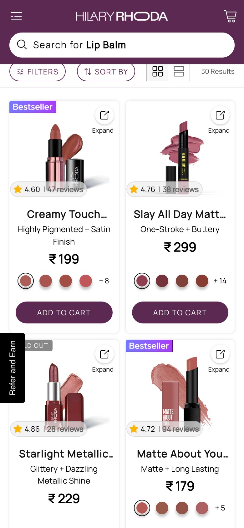 Hilary Rhoda — Text shade count only