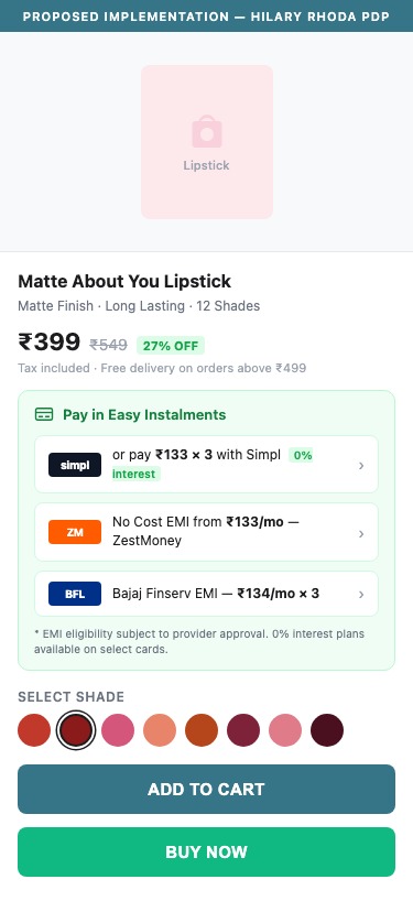 Proposed Implementation — Hilary Rhoda PDP