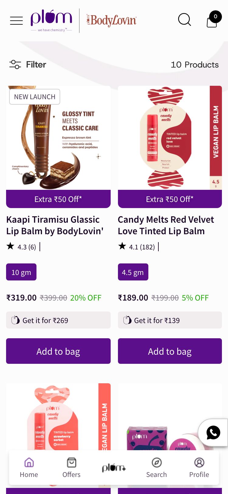 Plum Goodness — Mobile