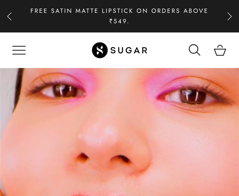 Sugar Cosmetics — Mobile