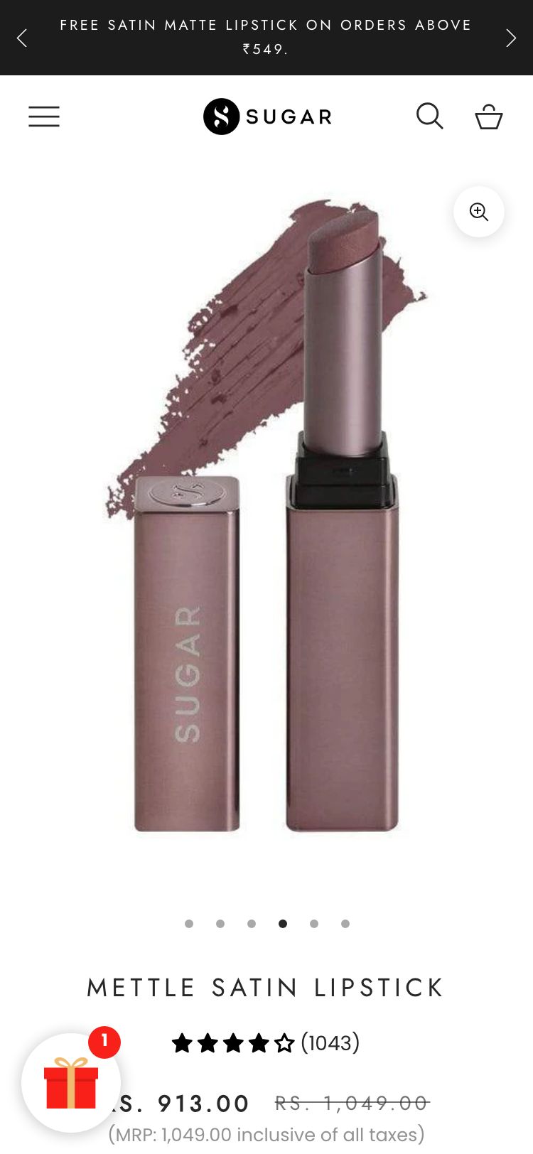 Sugar Cosmetics — Mobile